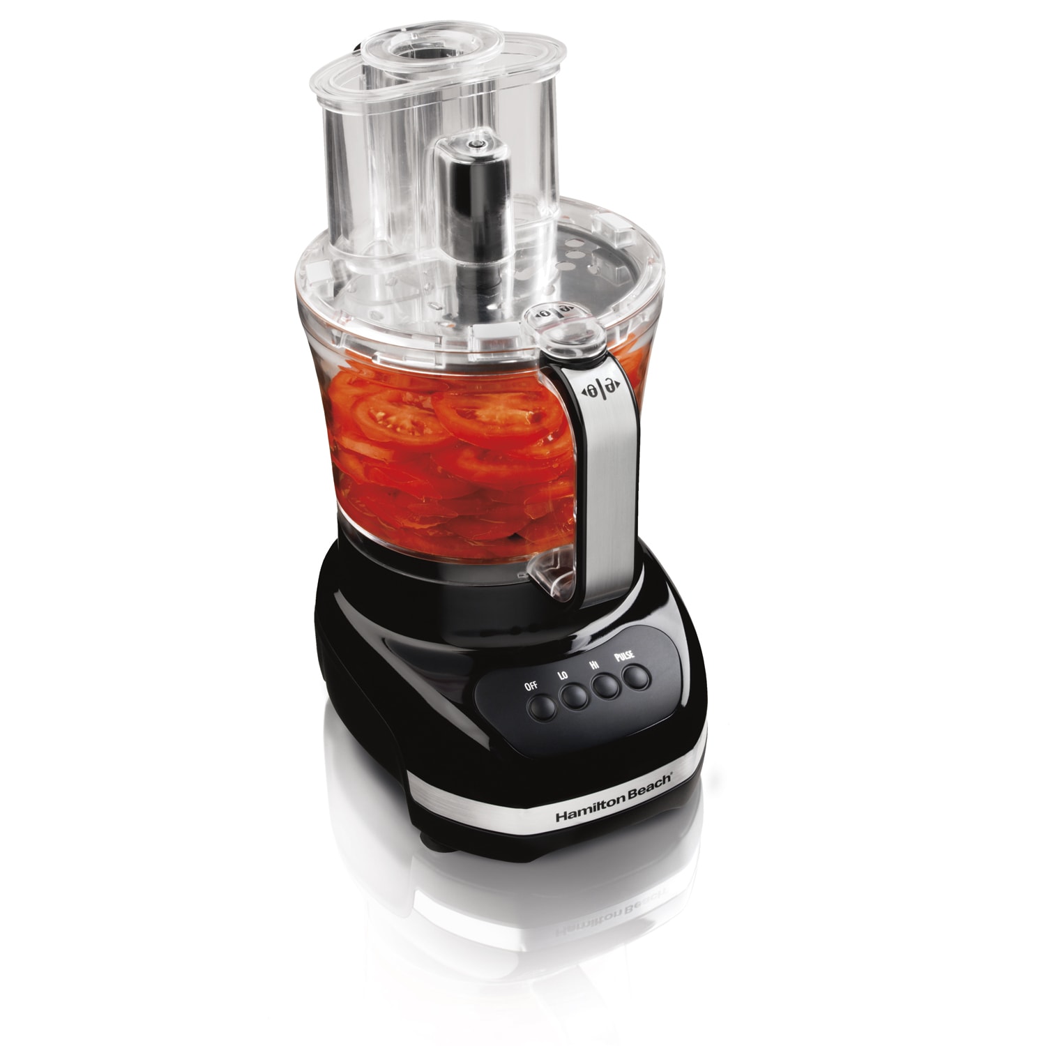12-Cup Stack & Snap™ Food Processor with Big Mouth, Black &