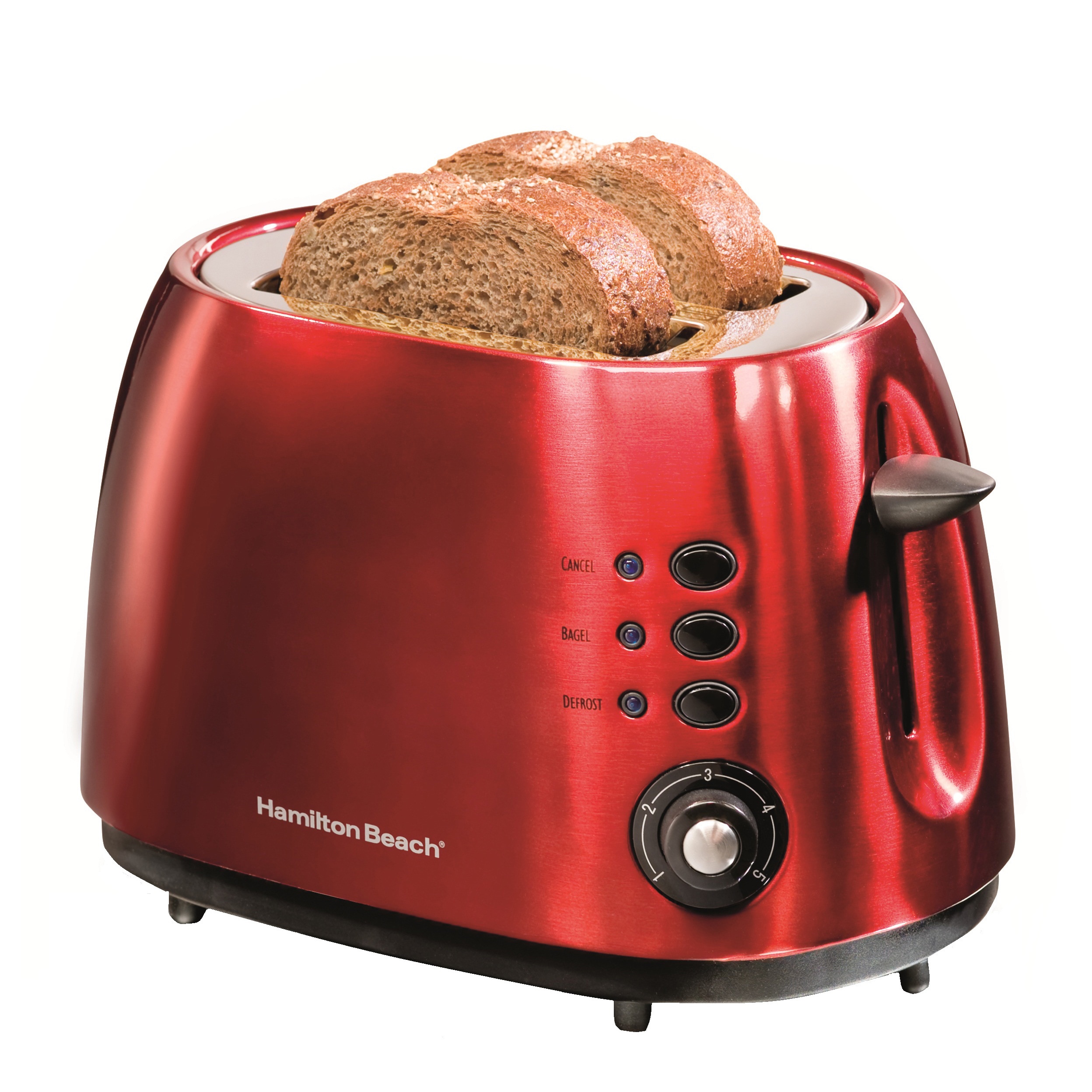 Oster 2-Slice Toaster with Advanced Toast Technology, Candy Apple Red