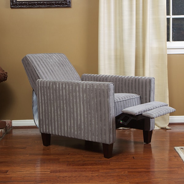 Grey Stripe Recliner Club Chair - Free Shipping Today ...