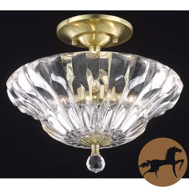 Somette Ornate Collection 3-light Ceiling Light