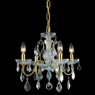 Somette Crystal 64856 4-light Chandelier (St. Francis Collection) - Chandeliers For Bedrooms by Overstock.com