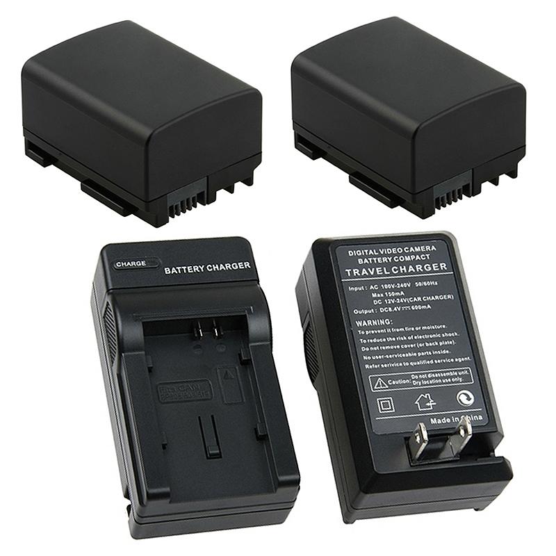 INSTEN 3-piece Battery and Charger Set for Canon VIXIA HF 10/ HF 100