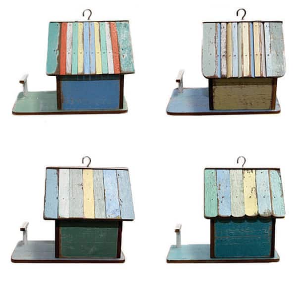 Recycled Wood Ecofriendly Hanging Birdhouse Handmade in Thailand