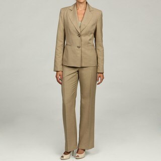 Evan Picone Women's Tan 2-button Pant Suit - Overstock™ Shopping - Top ...