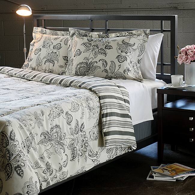 Cordoba Grey Twin-size 2-piece Duvet Cover Set