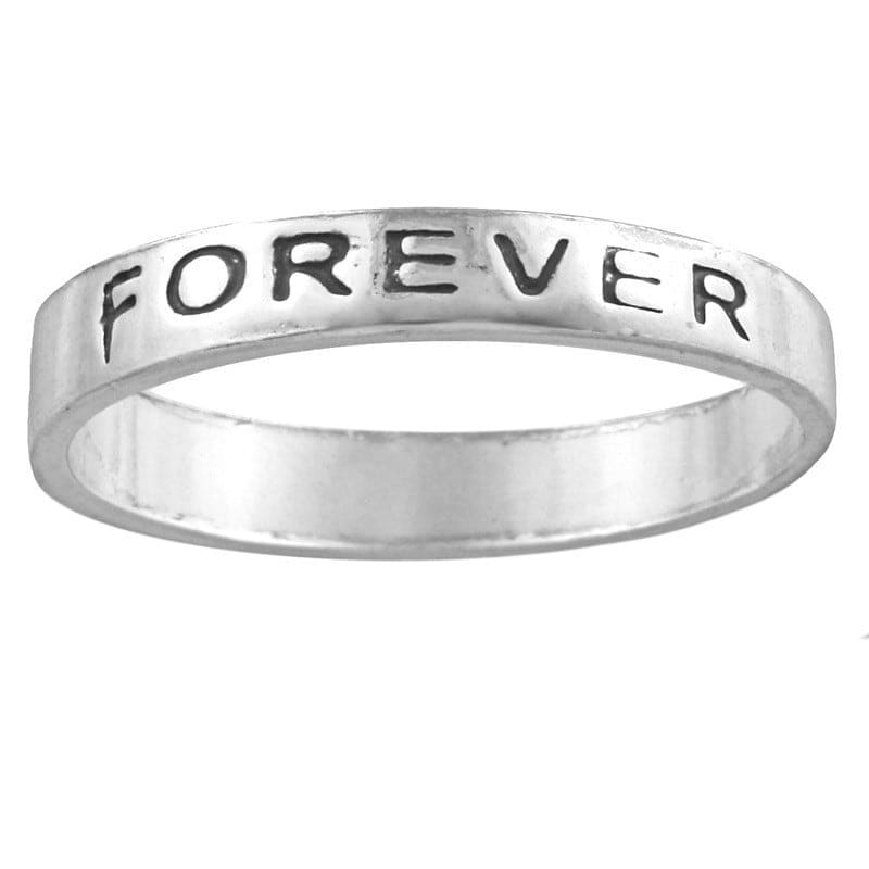 Shop Silvermoon Sterling Silver 'Friends Forever' Band On Sale Free