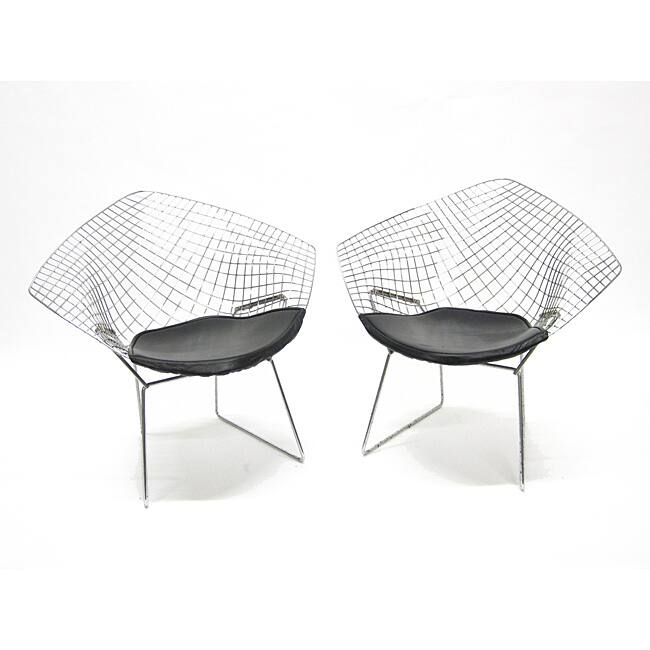 Wire Diamond Chairs (Set of 2)