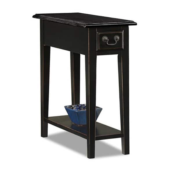 Leick Home One Drawer Narrow Side Table with Shelf