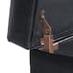 Copper Grove Silene Luxury Large Black Faux Leather Storage Ottoman Table