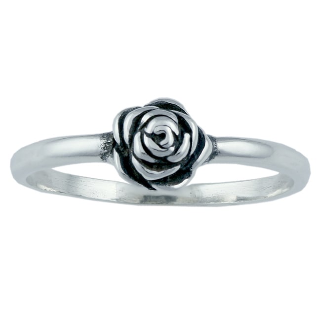 Silvermoon Sterling Silver Rose Ring  13755569 