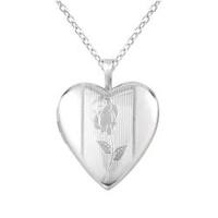 heart locket shaped sterling silver necklace friend