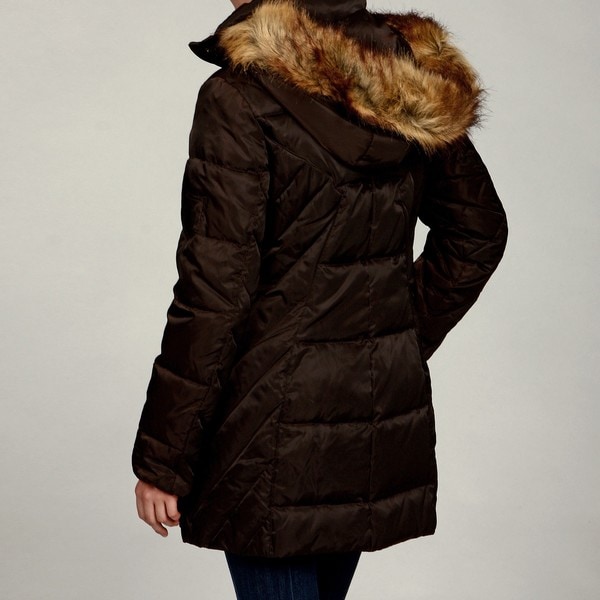 Jones New York Womens Faux fur Down Jacket FINAL SALE  