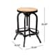 preview thumbnail 8 of 6, Adjustable 26-inch Natural Fir Wood Finish Bar Stool by Christopher Knight Home