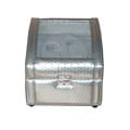 Rocket Silver and Gray Double Watch Winder (8.5' x 8.25' x 7.75')