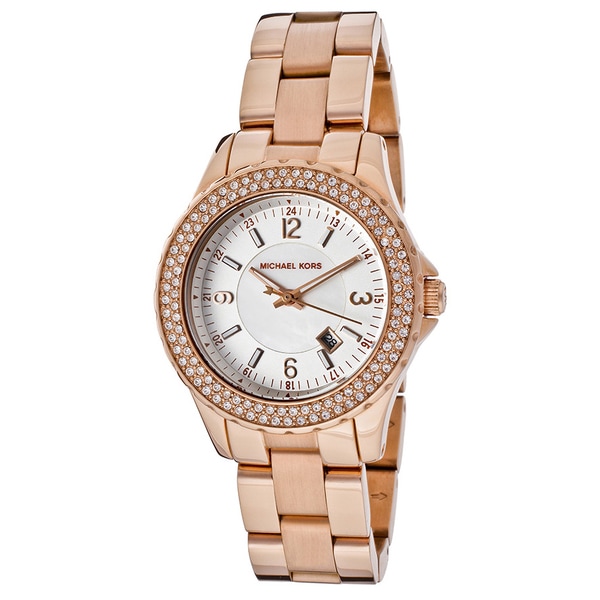 Shop Michael Kors Women's MK5403 'Madison' Rose-Tone Watch - Free ...