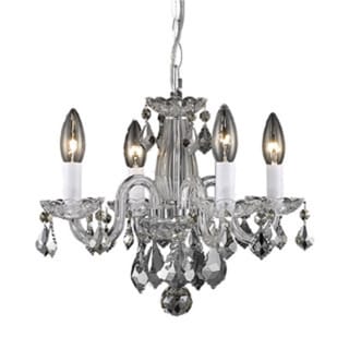 Shop Somette Crystal 62227 4-light Chrome Chandelier - Free Shipping ...