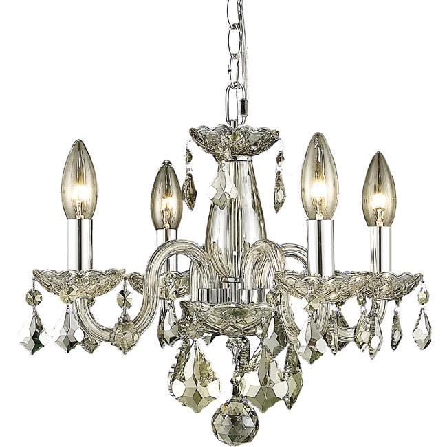 Christopher Knight Home Crystal 62241 4 light Golden Shadow Chandelier