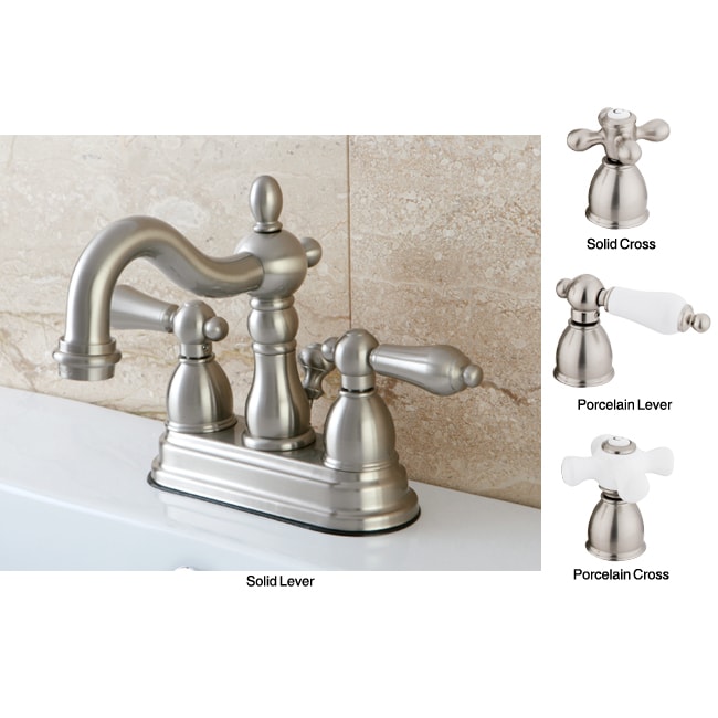 Satin Nickel English Bathroom Faucet