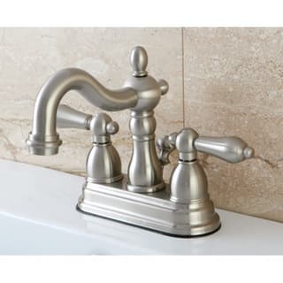 Shop Satin Nickel English Bathroom Faucet Overstock 6091913