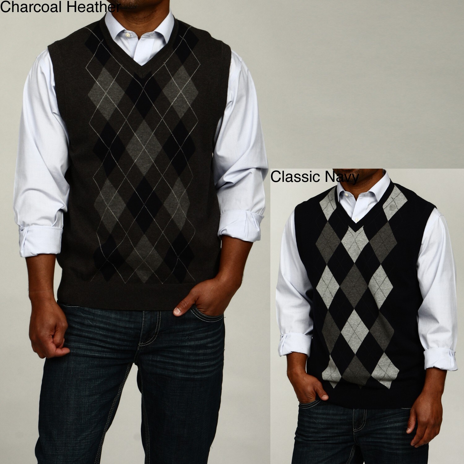 Shop Nautica Men's Argyle Vneck Vest Free Shipping On Orders Over