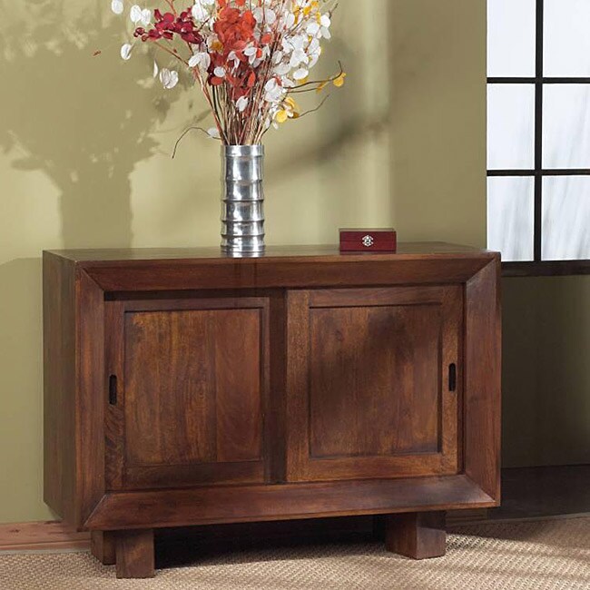 Solid Mango Sliding Door Sideboard