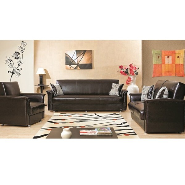 Queens Convertible Sofa Bed, Loveseat and Chair Set Sofas & Loveseats