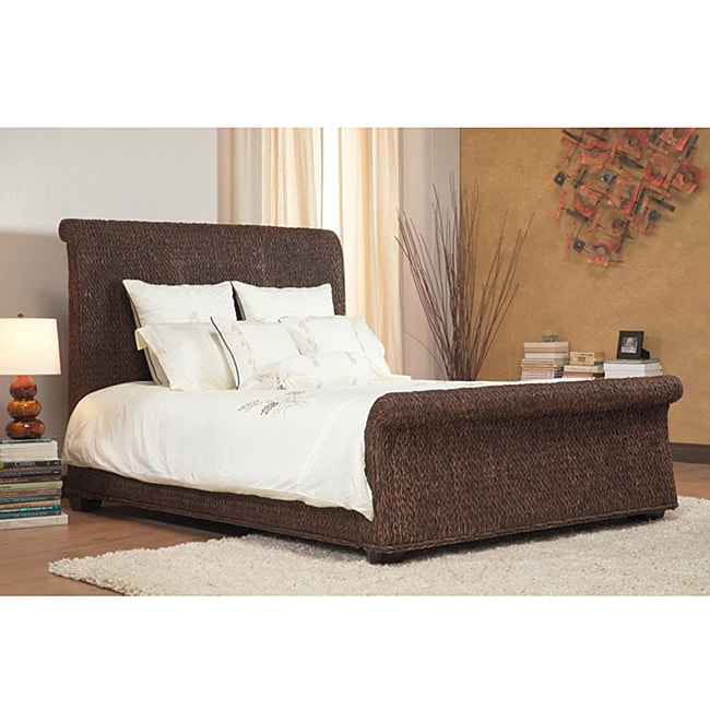 Banana Weave California King size Sleigh Bed