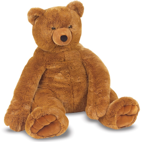 Shop Melissa Doug Brown Plush Jumbo Teddy Bear  Free 