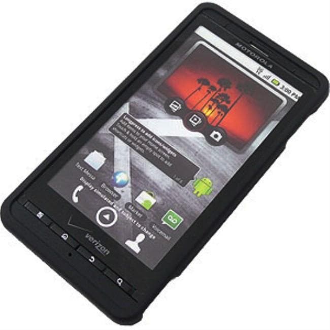 Black Motorola Droid X Snap on Cover