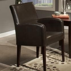 Christopher Knight Home Biltmore Brown Bonded Leather and Stained Dark