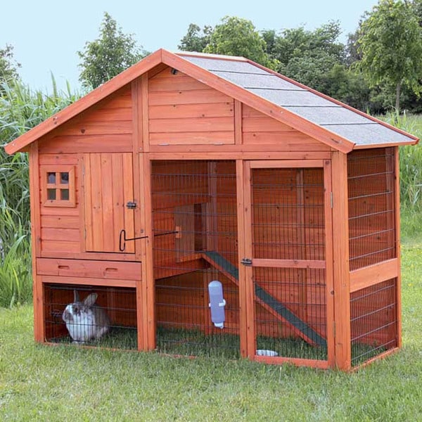TRIXIE Rabbit Hutch with Gabled Roof - 13768183 - Overstock.com 