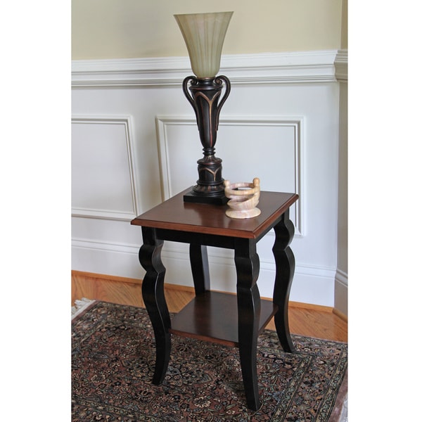 Grant Cherry Chocolate/Espresso Two tone End Table  