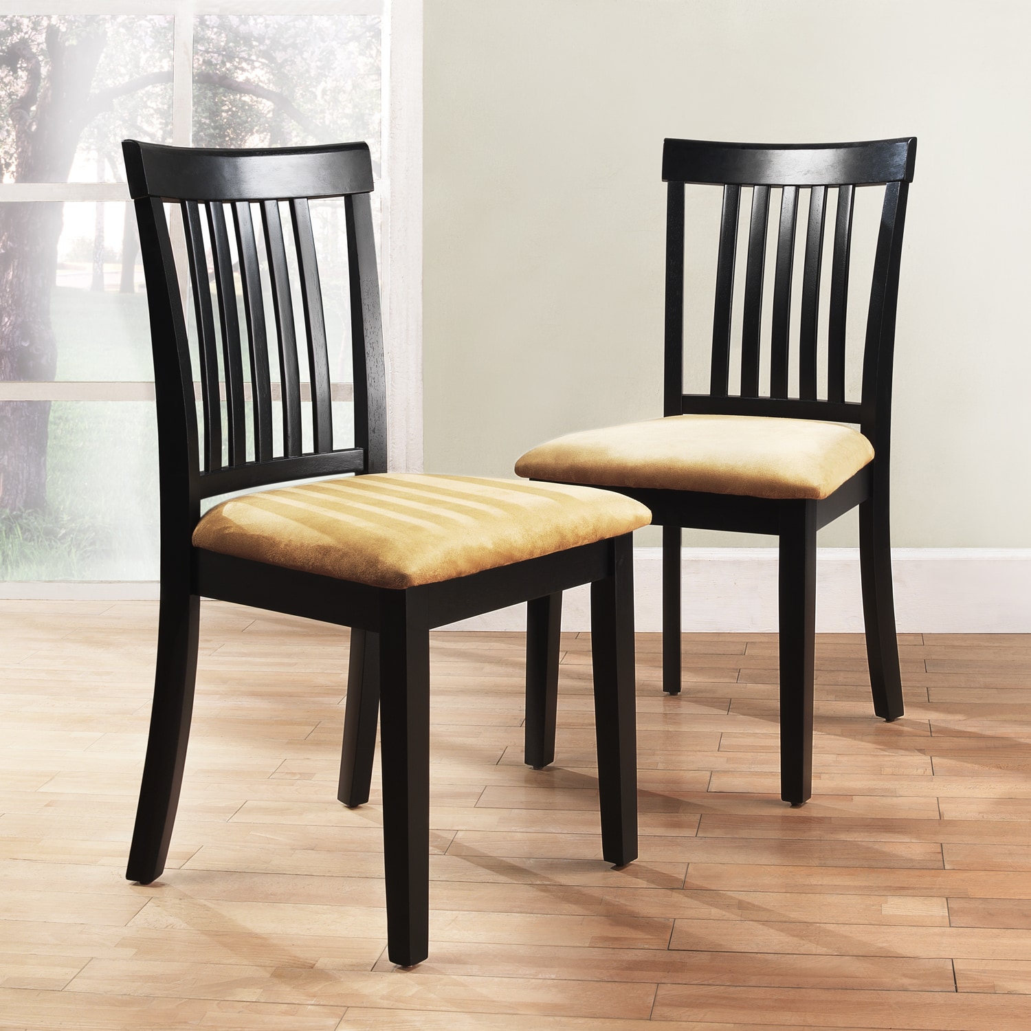 Wilmington Black Mission Back Dining Chair (set Of 2)