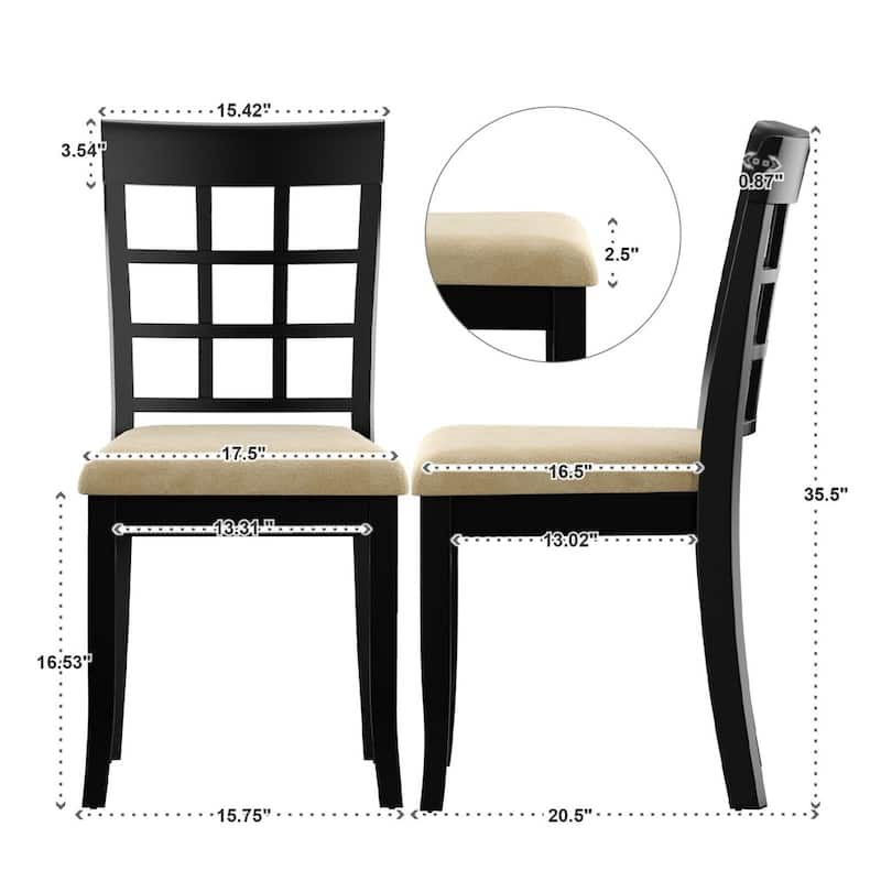 Wilmington Black Dining Chair (Set of 2) by iNSPIRE Q Classic