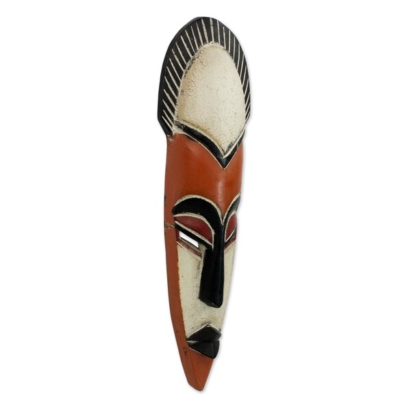 African Wood Mask Gonja Hand Carved /'Protect the Forest/' NOVICA Ghana