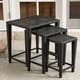 preview thumbnail 2 of 8, Outdoor Wicker Nested Tables by Christopher Knight Home (Set of 3)