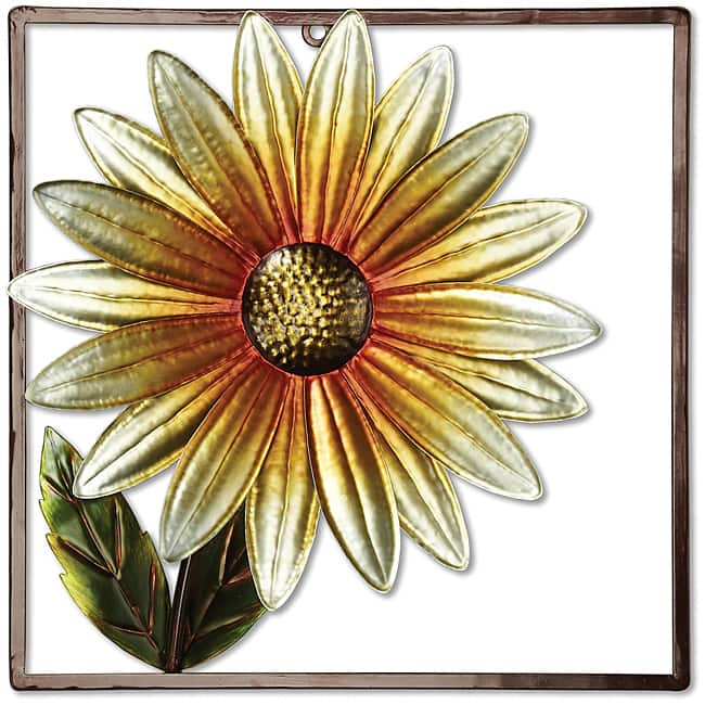 Deco Breeze Metal Daisies Wall Decor