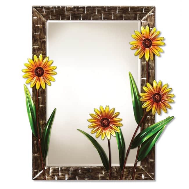 Deco Breeze 'Daisies' Wall Mirror