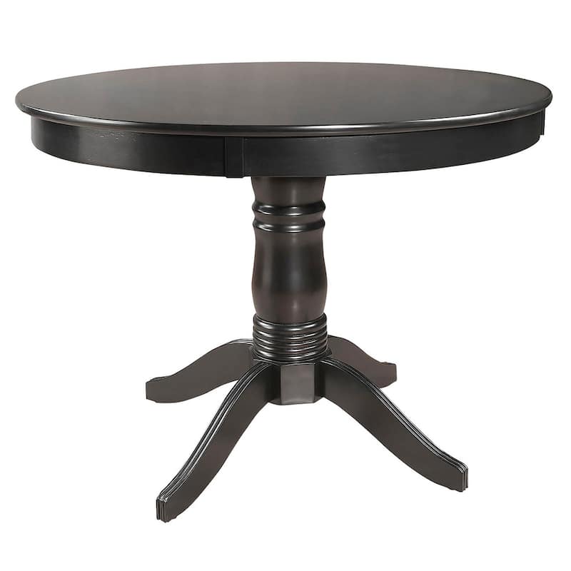 Wilmington Black Round Pedestal 5-piece Dining Set by iNSPIRE Q Classic