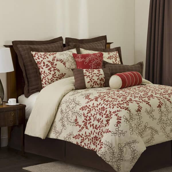 Shop Lush Decor Hester 8 Piece Comforter Set Overstock 6113614