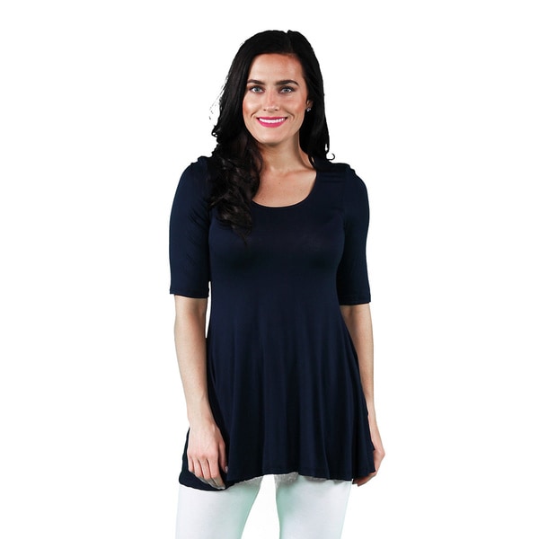 Shop 24/7 Comfort Apparel Women's 3/4-sleeve Tunic - Free Shipping On ...