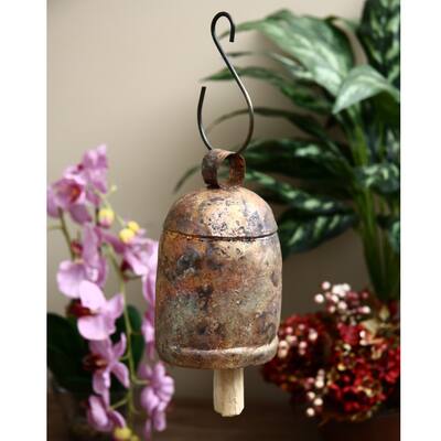 Handmade Copper and Brass Nana Bells (India) - Brown