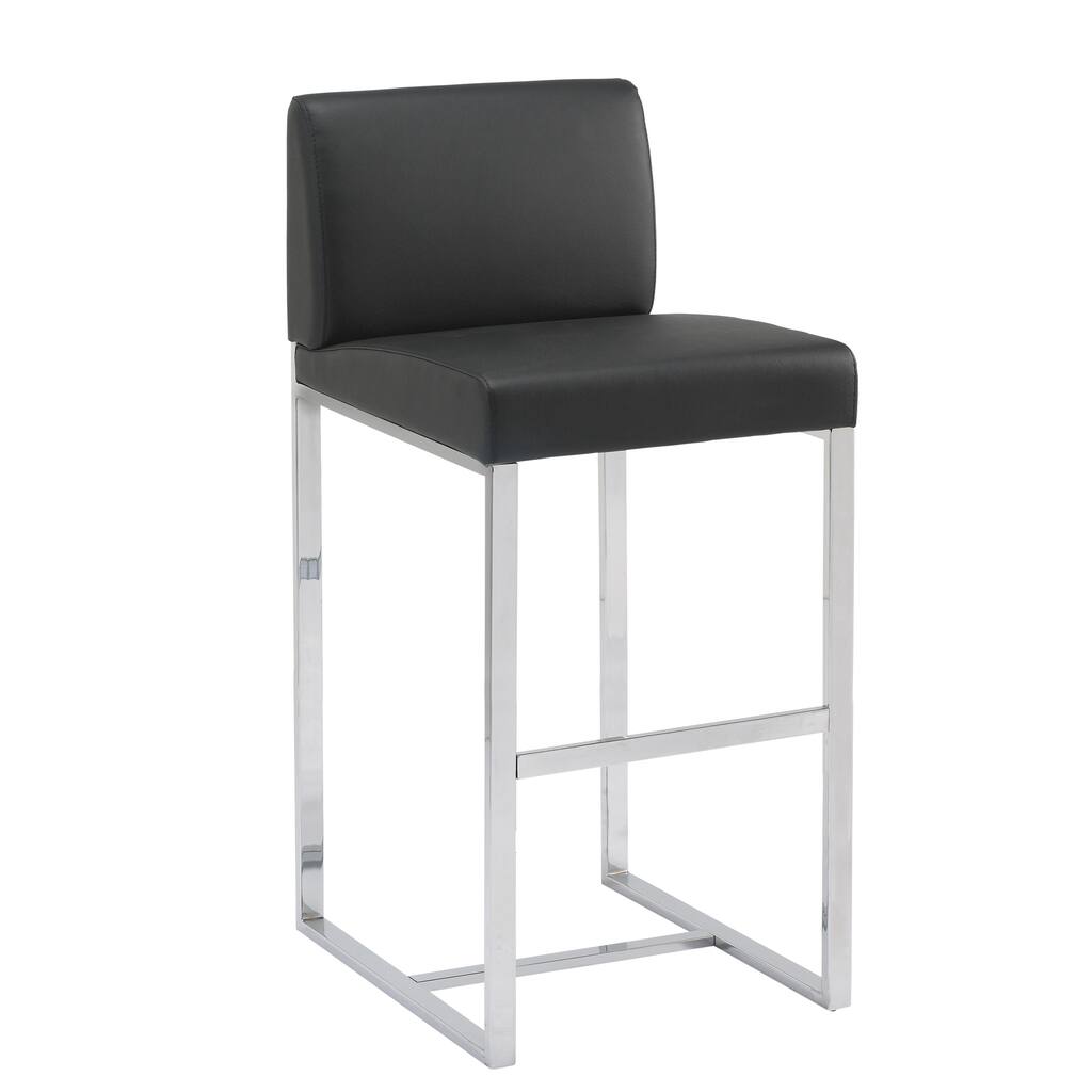 Sunpan 'Ikon' Addison 30-inch Metal Black Barstool