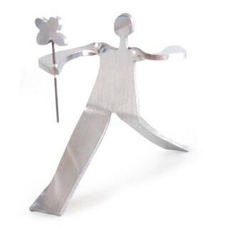 Handmade Recycled Aluminum 'Flower for My Love' Sculpture (Peru)