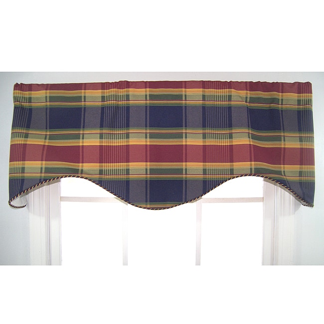 Cabin Plaid Cornice Valance