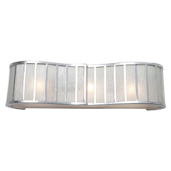 Breakers 3 light Recycled Wave Glass Bath Fixture  