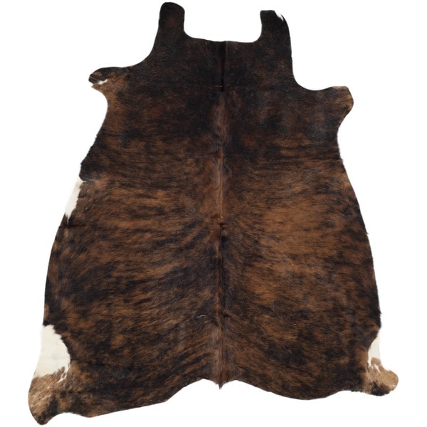 Handpicked Hacienda Argentinian Casual Brown Cowhide Leather Rug (5' x 7') Safavieh 5x8   6x9 Rugs