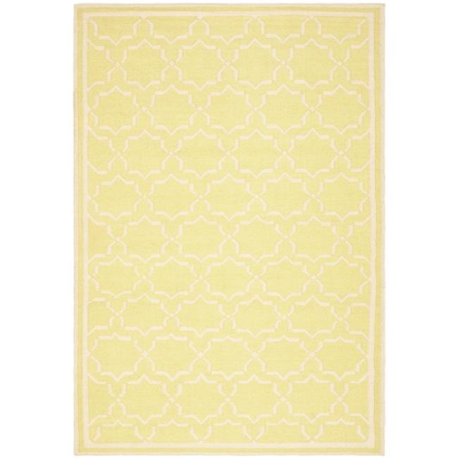 Moroccan Light Green/ivory Dhurrie Wool Area Rug (10 X 14)