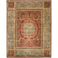 Safavieh Handmade Aubusson Bonnelles Red/ Beige Wool Rug - 9' x 12'