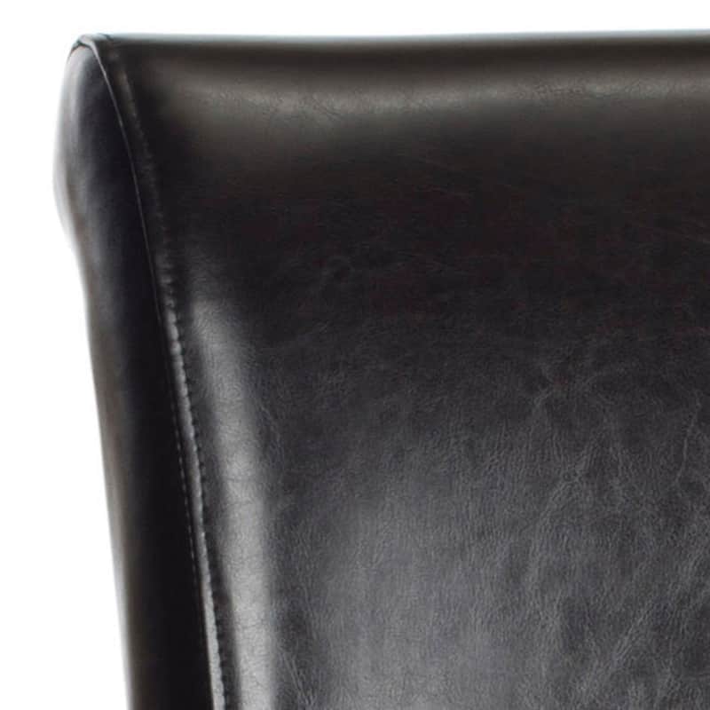 SAFAVIEH Betheny Brown Leather 29-inch Bar Stool - 18.7" x 23.2" x 43.5"